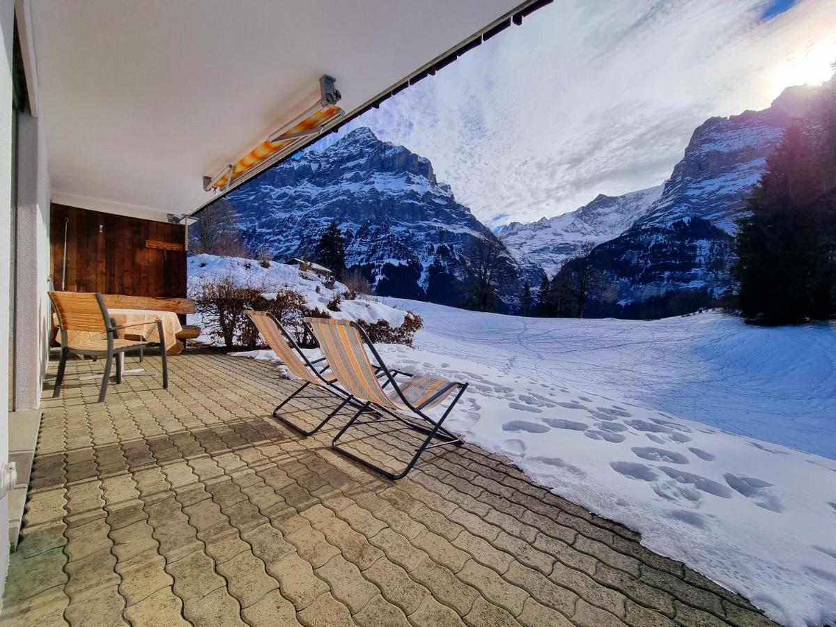 Mom - Alpine Boutique Apartments, Grindelwald Gletscher, Eiger View Terrace Studio Exterior foto